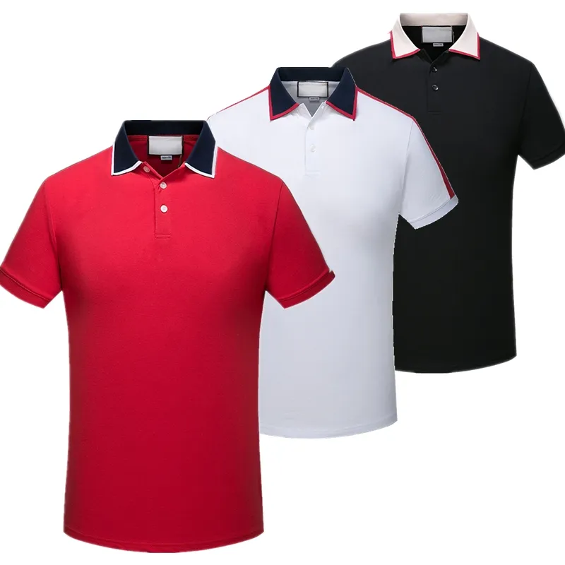 2019 Italia fashion Classic Luxury designer Brand new uomo polo t shirt manica corta ricamo Lettera polo uomo 3XL