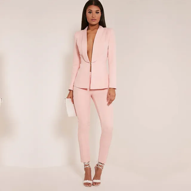 Womens light pink suit new arrivals