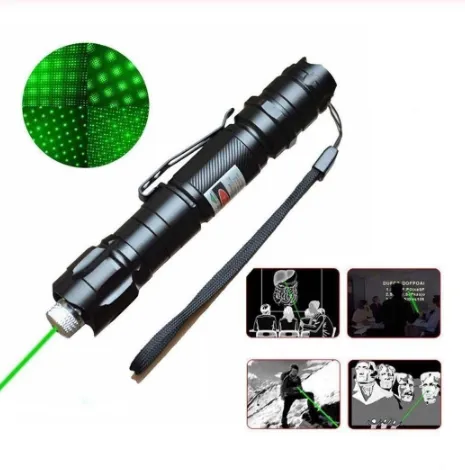 Puntatore laser verde Potente puntatore 009 10000m 5mW Tipo di sospensione Vista laser a lunga distanza per esterni Testa stellata Spedizione gratuita