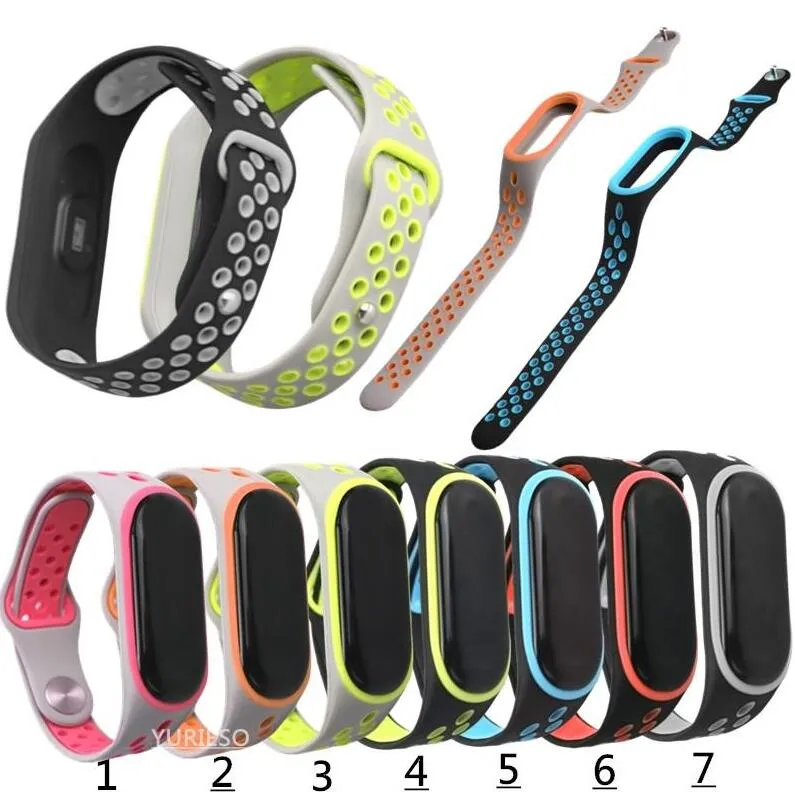 Bracelet pour Xiaomi Mi Band 3 4 Bracelet de Sport montre Bracelet en Silicone pour xiaomi mi band 3 4 bracelet Miband 4 3 Bracelet