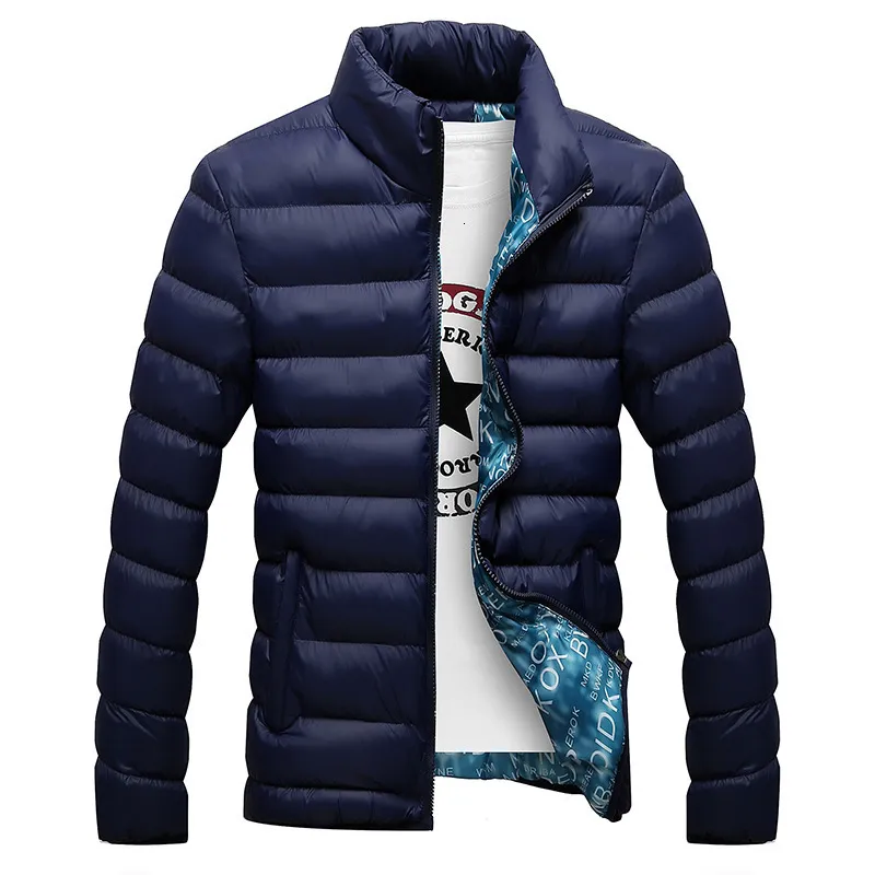 Winterjack Mannen 2019 Mode Stand Kraag Mannelijke Parka Jas Mens Effen Dikke Jassen en Jassen Man Winter Parkas M-6XL