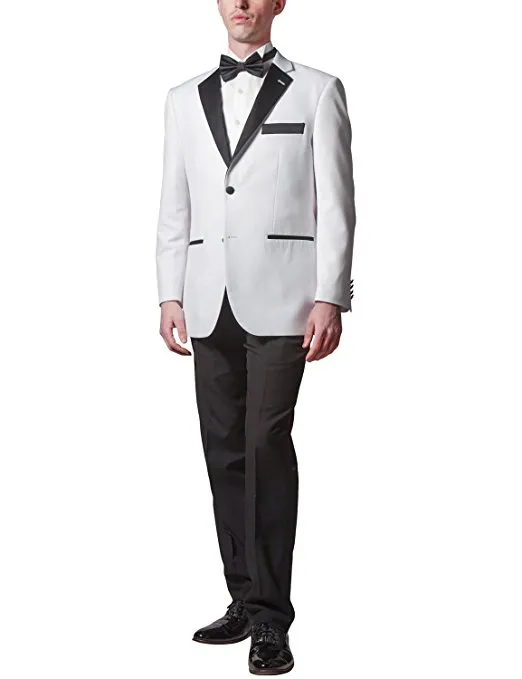 Vente chaude Garçons D'honneur Notch Noir Revers Groom Tuxedos Deux Boutons Hommes Costumes Mariage / Bal / Dîner Meilleur Homme Blazer (Veste + Pantalon + Cravate) A770