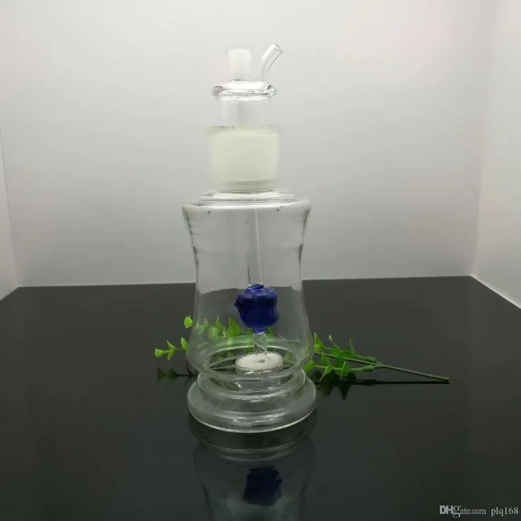 GlassGenius Rose Water Pipe XL Filtration Bong For Tobacco & Oil With
