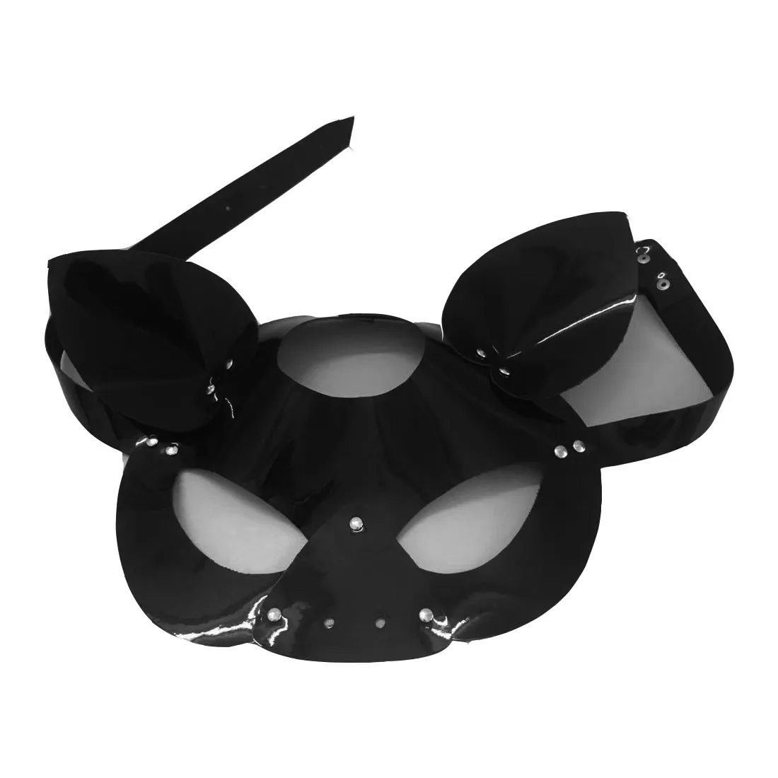 testa di maiale gatto del mouse maschera pu donne faccia del gatto con borchie Cat in pelle regolabile Maschera custumes Accessori per la festa in vendita pvd faccia maschera