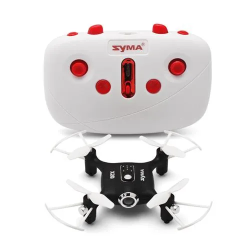 SYMA X20 Pocket 2.4G 4CH 6Aixs Altitude Hold Mode RC Quadcopter RTF - Noir