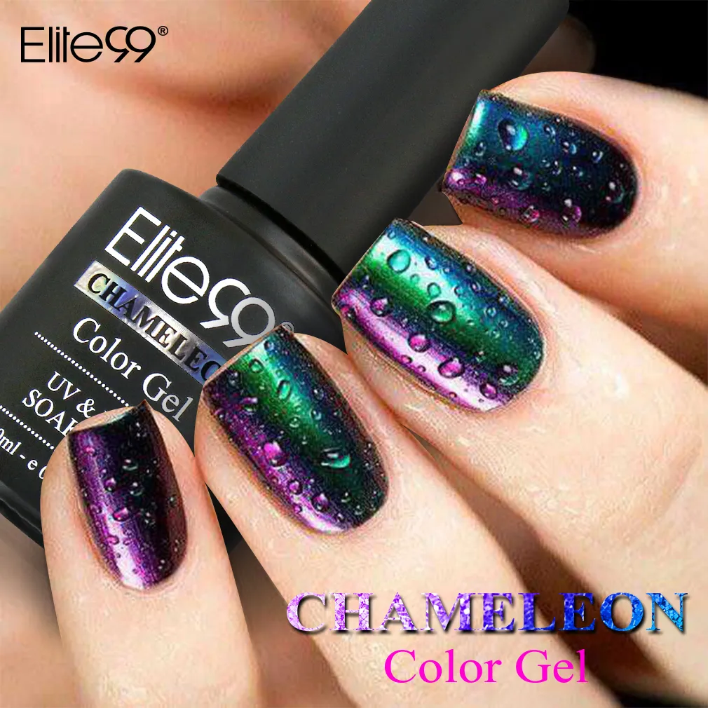 Гель Для Ногтей Elite99 10ML Chameleon Polish Black Base.