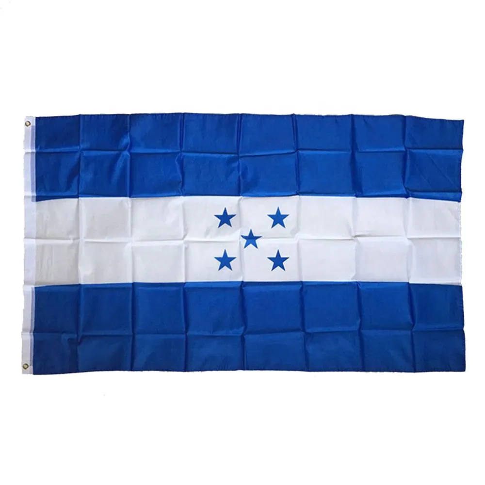 Bandiera dell'Honduras 90x150cm Bandiera bianca blu con 5 bandiere a cinque stelle Banner 3x5 ft Nazione Paese Bandiere dell'Honduras, spedizione gratuita