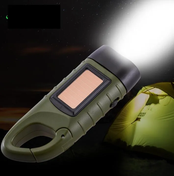 Torce Solari Ricaricabili A LED Lanterne Impermeabili Con Dinamo A Manovella Con Gancio Illuminazione Di Emergenza Da Campeggio Allaperto Da 3,57 € | DHgate