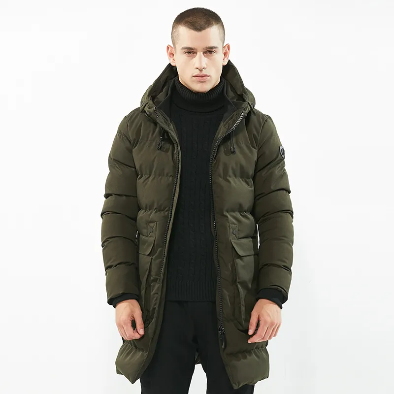 Parka Men Coats Long Winter Jacket Men Thicken Hooded Outwear Warm Coat Tops Brand Clothing Casual Mens Overcoat Veste Homme