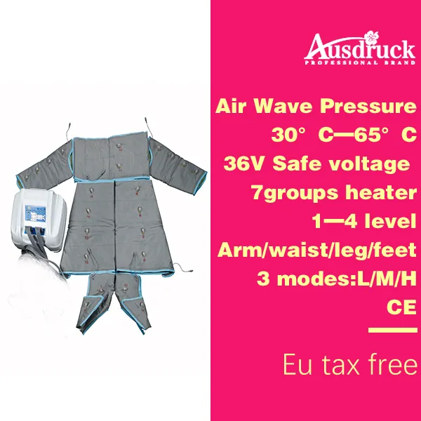 110V-220V Air Wave Pressure FAR INGRARED PRESSOTHERAPY Body Wrap SLIMMING machine Detox lymph drainage Beauty Massage Equipment ES600
