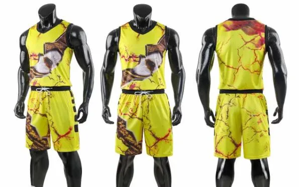 2019 Design individueller Basketball-Trikots online. Persönlichkeit. Kaufen Sie beliebte individuelle Basketball-Bekleidung, Herren-Mesh-Performance-Uniform-Kits, Sport