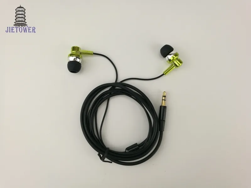 Auricolari auricolari a filo spesso direttamente dalla fabbrica all'ingrosso di auricolari economici doratura blu rosata per iphone CP-12 300pcs