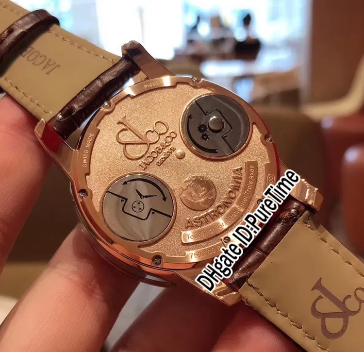 New Astronomia Tourbillon Baguette Rose Gold Black Sky Skeleton