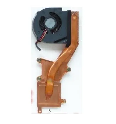 Véritable dissipateur thermique de ventilateur de refroidissement Compatible d'origine pour IBM Lenovo IBM thinkpad X60 X61 X60S X60T X61S X61T Tube double ThinkPad série T