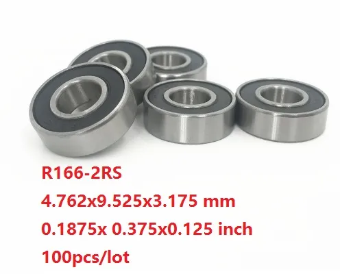 Lot De 10 Roulements R166 2RS (3/16x3/8x1/8 Pouces) Scellés Caoutchouc - Fullforce RC