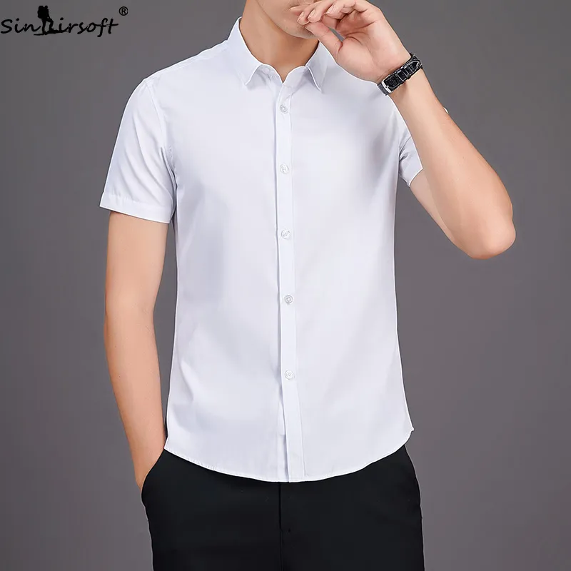 Mens white short deals sleeve shirt