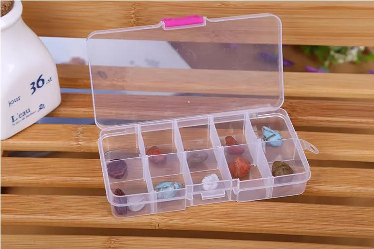 Wholesale Hot Sale Colorful 10 Compartments Jewelry Beads Container Storage  Boxes 10 Grids Plastic Storage Box Holder SN2065 From Topsell2019, $1.04