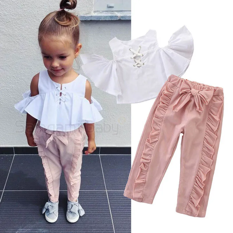 Ins Mädchen Klagemädchen Kinder Designerkleidung Outfits Kindsätze übersteigt Blusen + beugt Hosen Kindkleidung süße Mädchenkleidung A5842