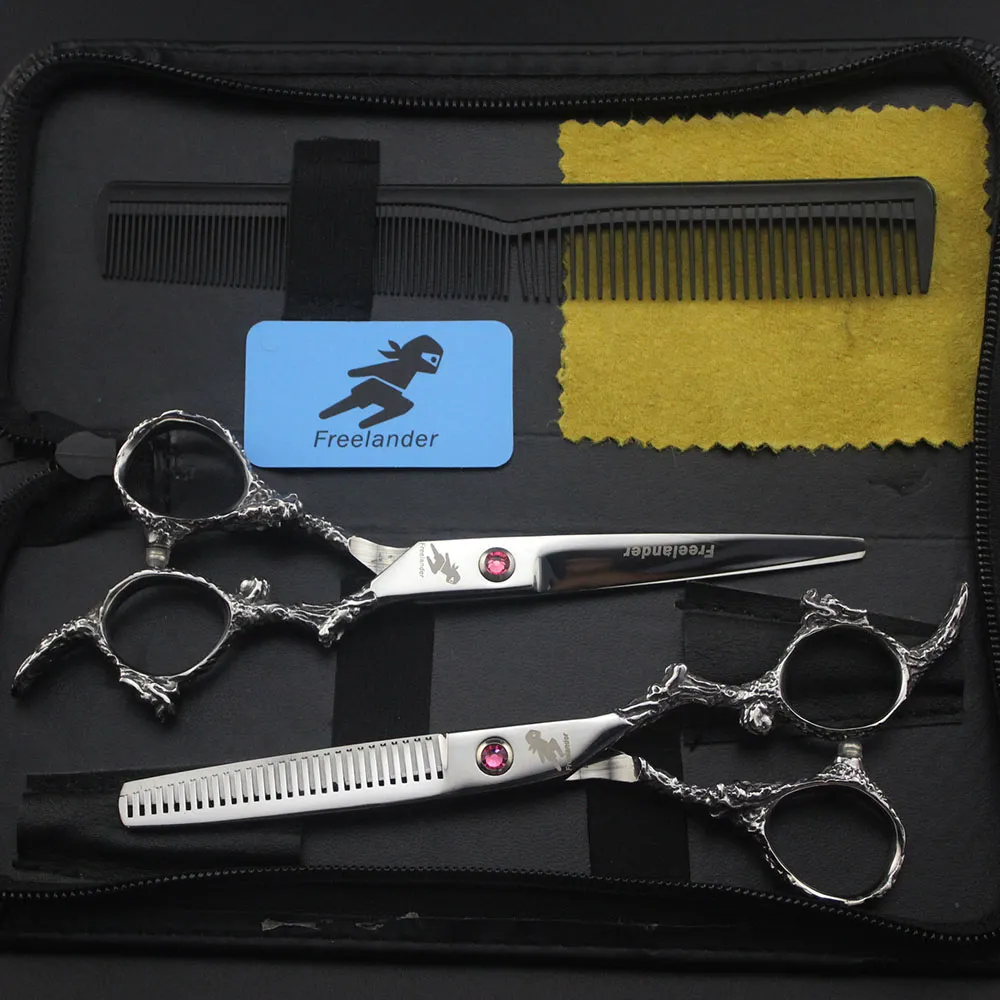 6 -дюймовый высококачественный режущий прореживание Профессиональные парикмахерские ножницы для волос