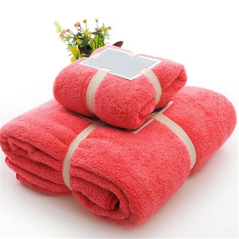 Asciugamano Clean Hearting 2 pezzi Asciugamano in tessuto in microfibra Set peluche Bagno viso Asciugamani ad asciugatura rapida per bambini adulti Regali per capelli da bagno