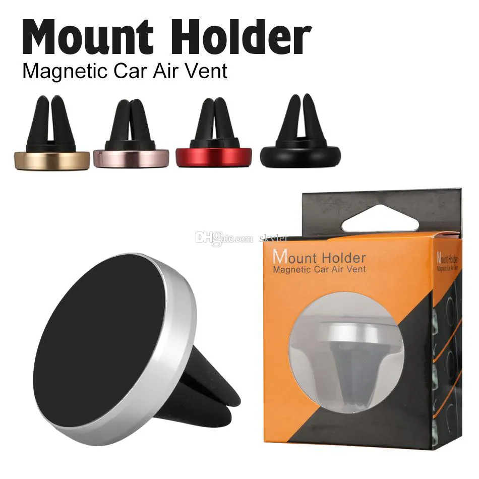 Universele Magnetische Air Mount Autohouder voor iPhone X Telefoon Station Sterke Magnetische Telefoon Mounts voor Smartphone met Detailhandel