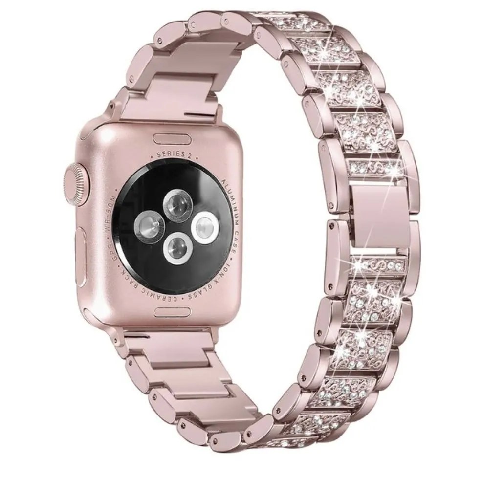 Per Apple Watch cinturino 40mm 44mm 38mm 42mm donna Diamond Band per Apple Watch serie 4 3 2 1 cinturino iWatch cinturino in acciaio inossidabile