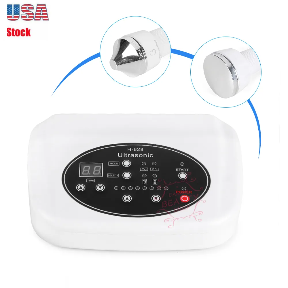 Newest Technology 1MHz&3MHz Ultrasound Wrinkle Acne Removal Facial Skin Tightening Face Spa Machine With Two Probe