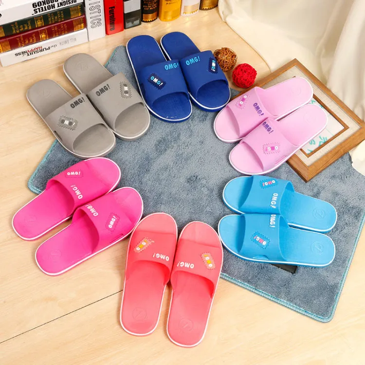 New sandals and slippers female summer male plastic couple home indoor bathroom anti-slip slippers one generation