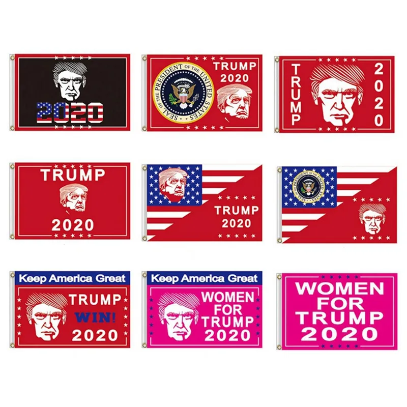 90 * 150 cm Trump 2020 Bandera Donald Trump Keep America Great Banner Nuevo diseñador Banderas Festivas Decoración de jardín Banderas HHA743