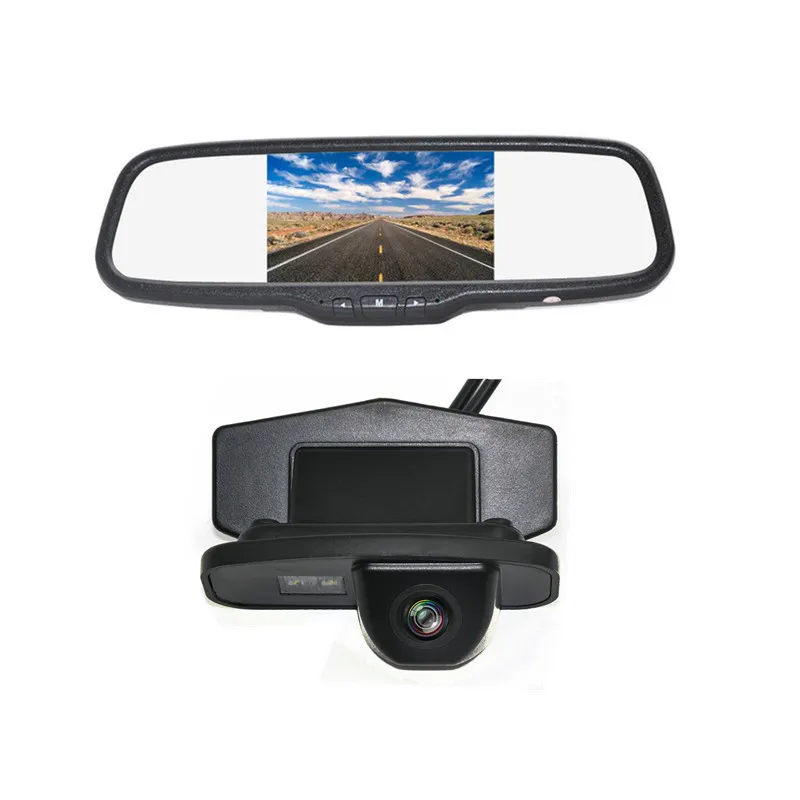 Parkeringssystem som vänder backup bakifrån kamera spegelmonitor för Honda Odyssey 2009/fit/jazz/crv 2009/jade