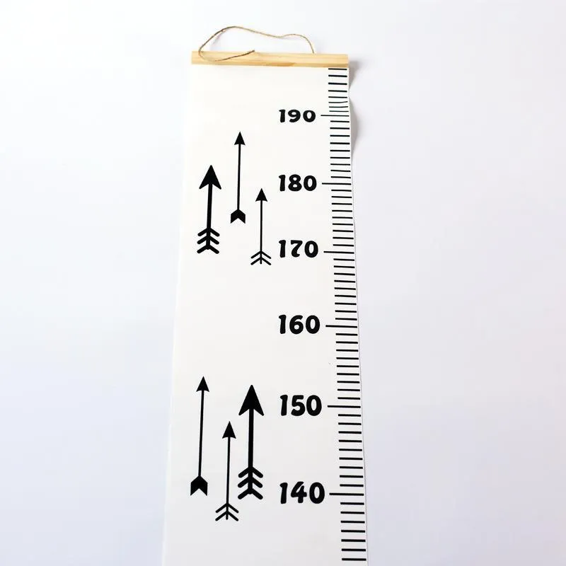 Tabla de crecimiento de altura de madera nórdica para niños, regla para  bebés, medidor de altura