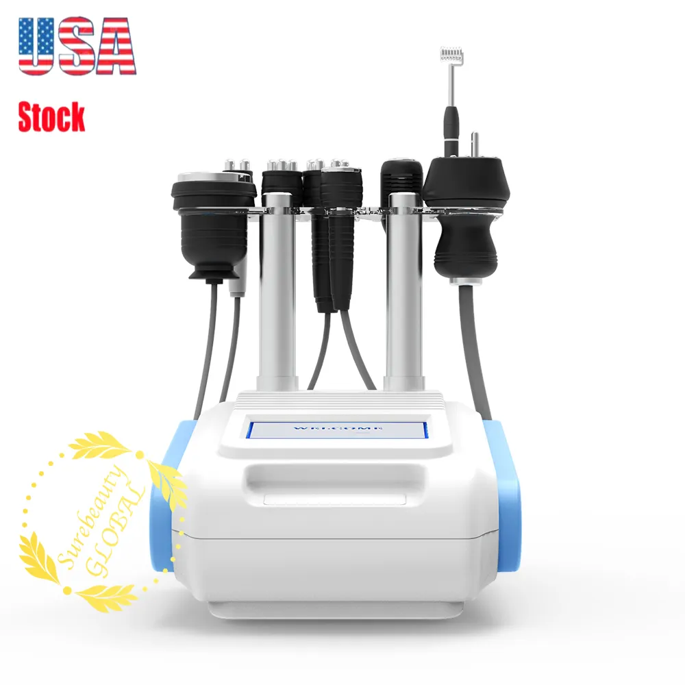 Fast Shipping 9 In 1 40k Unoisetion Cavitation Vacuum Roller Wrinkle Removal Body Face LED Machine