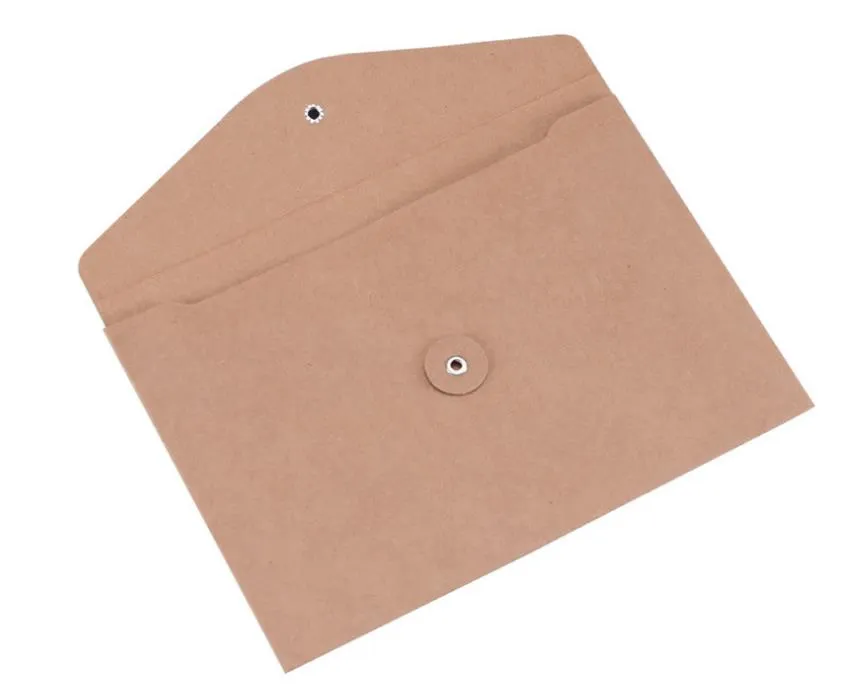 2021 novo A4 320 * 230mm 55g kraft papel envelope bag organizador de arquivo organizador