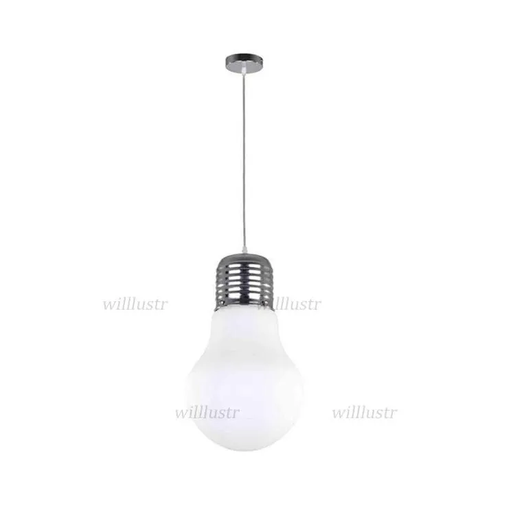 moderno mega Bulb Suspensão luminária de vidro branco Light Hotel Restaurante Alpendre Dinning Quarto de iluminação minimalista Hanging