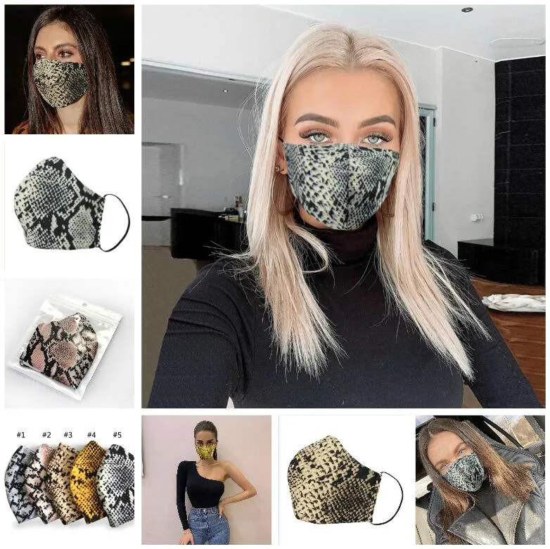 PM2.5 Leopard Mask Cotton Mask Enkel Unisex Svart Cykling Andningsbar Munnen Mask Face Mouth Masks Gratis frakt