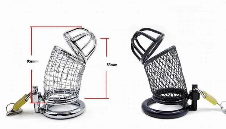 Stainless Steel Male Chastity Device Belt Bird Cage Lock cock restraint  Ring US