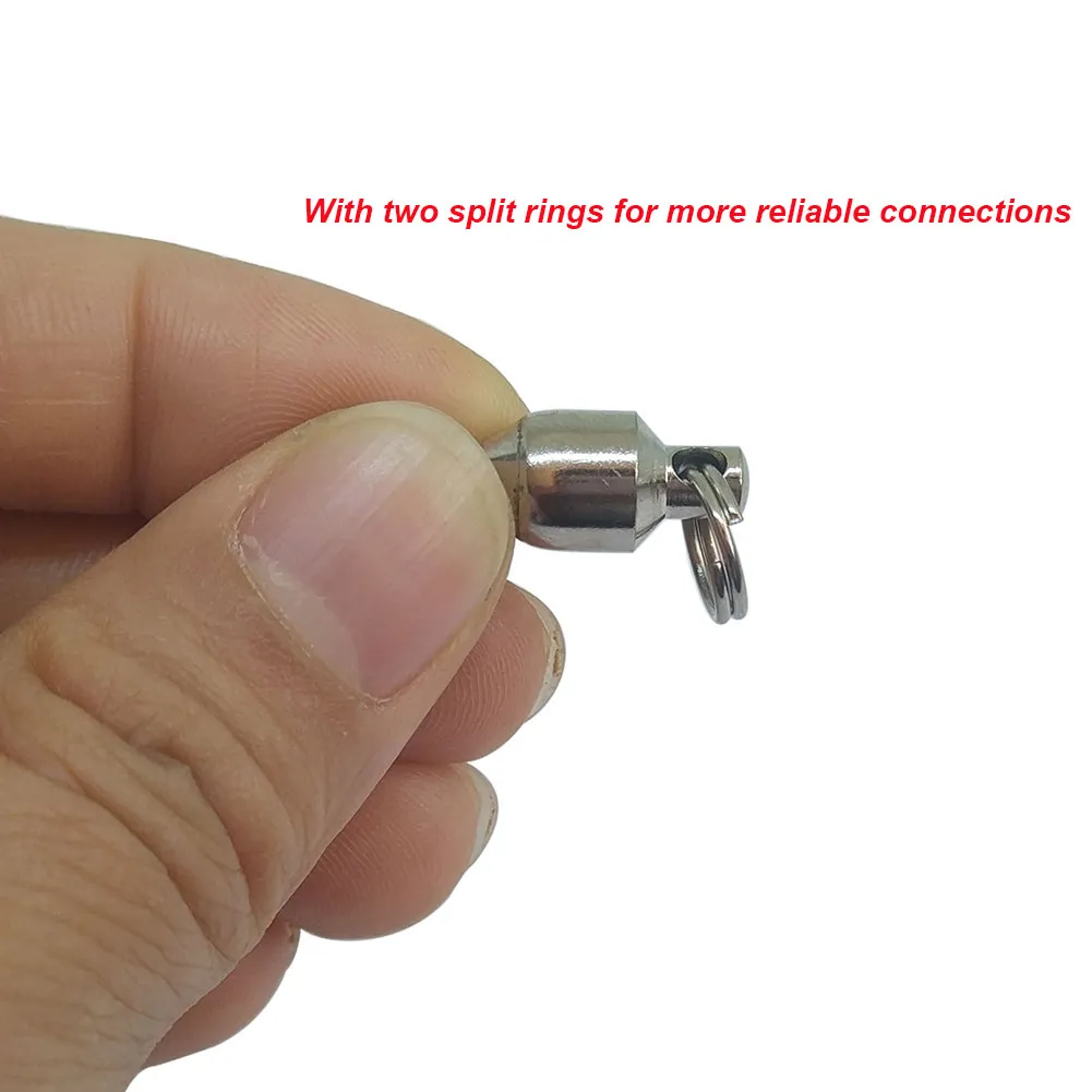 Stainless Steel Split Ring Swivels With Ball Bearing Swivels For