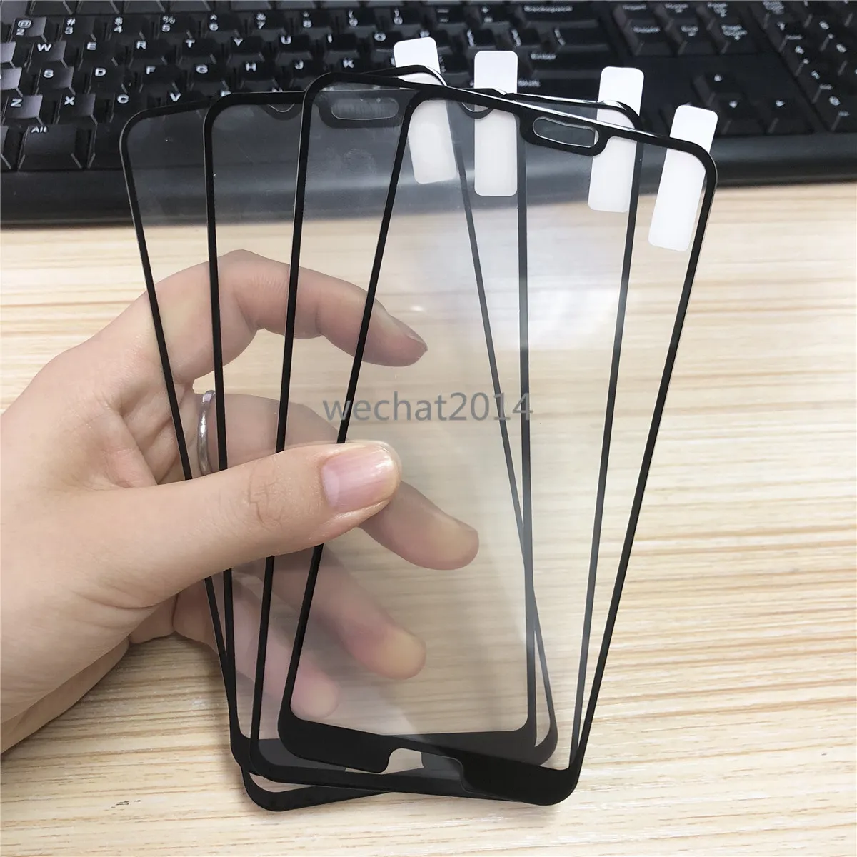 Großhandel 300pcs 2.5D Vollkleber gehärtetes Glas für Samsung A70 A60 A50 A40 A30 A20 A10 M30 M20 M10 für Hua wei Mate 10 20 pro P30 P20 P10