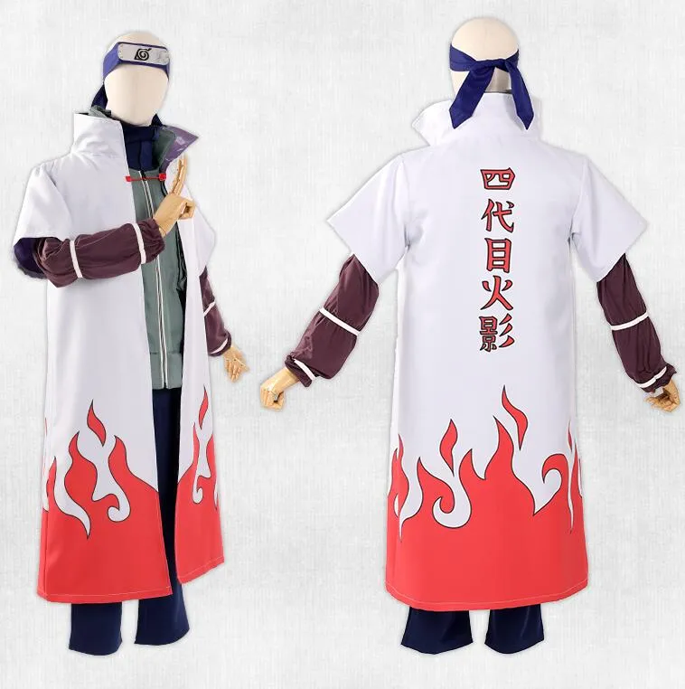 Compre Namikaze minato cosplay de trajes de desenhos animados 4th hokage  manto uzumaki capa dos desenhos animados cosplay traje roupa