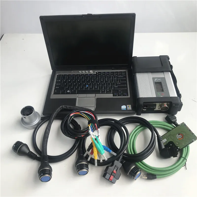 MB Star C5 Diagnostic Tool SD Connect C5 för MB-bilar med mjukvaror i 320 g HDD Support Old Cars + D630 Laptop