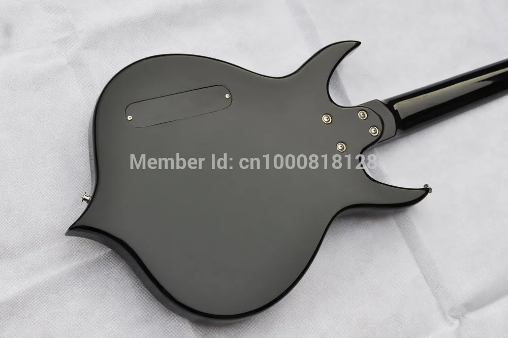 DHgate.com:Peach-Shaped 4-String Electric Bass Guitar with