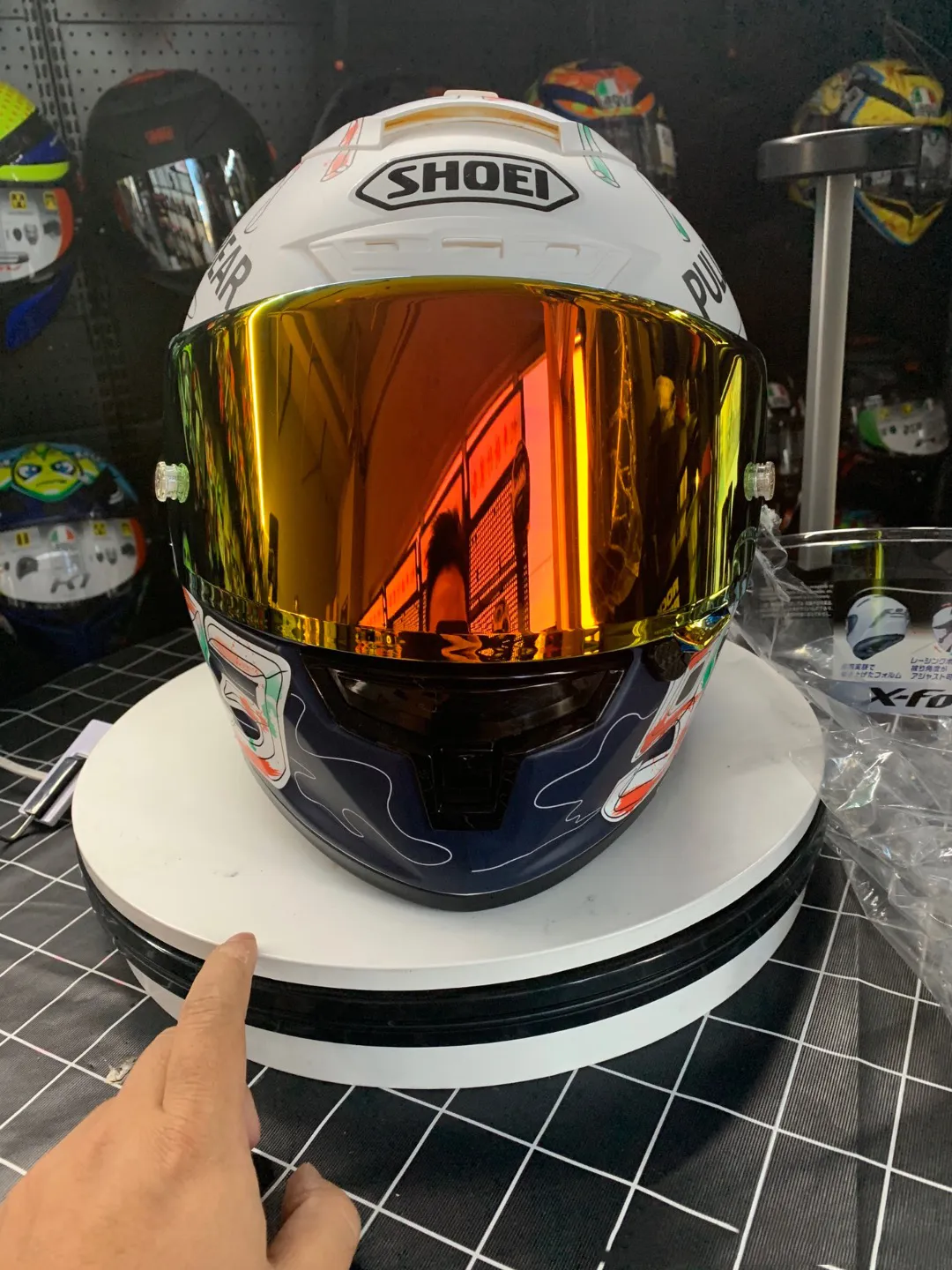 フルフェイス X14 マルケス 93 オートバイ ヘルメット 曇り止め