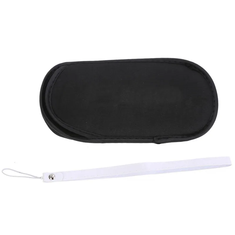 Soft Materials Protective Carrying Storage Bag Pouch Case+hand wrist lanyard for Sony PSP 1000 2000 3000