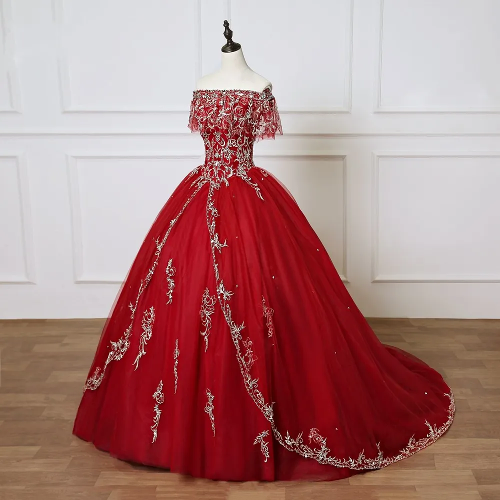 Quinceanera Dress Embroidered vestido 15 años Long Formal Sweet 16 Dress  Prom Gowns Party Wear