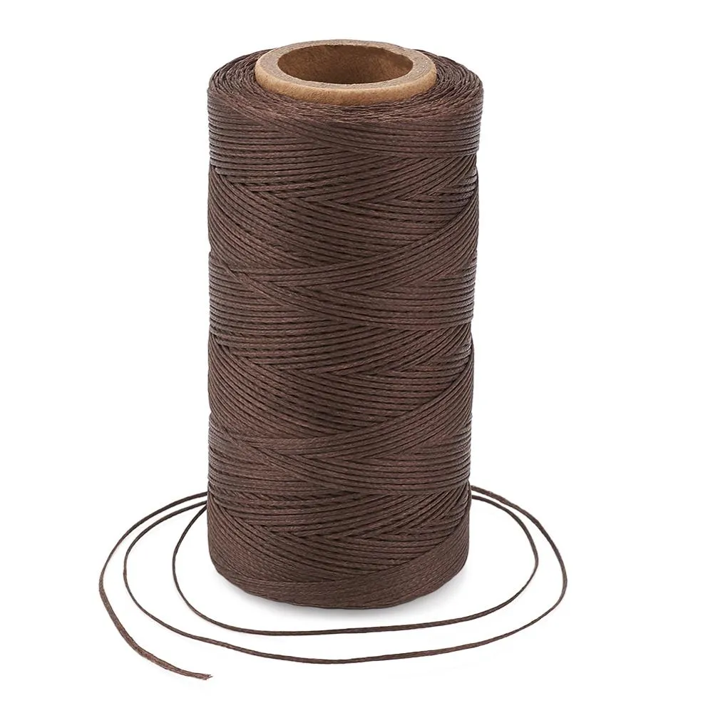 pandahall 1x0.3mm 260m/roll Cordoncini in poliestere cerato piatti di colore misto Accessori per la creazione di gioielli fai-da-te per la collana del braccialetto