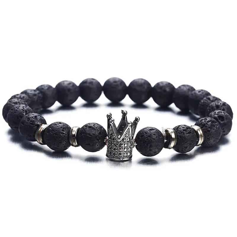 Bracelets en perles pour hommes et femmes, nouvelle mode, simples, classiques, rondes, porte-bonheur, accessoires faits à la main, cadeau