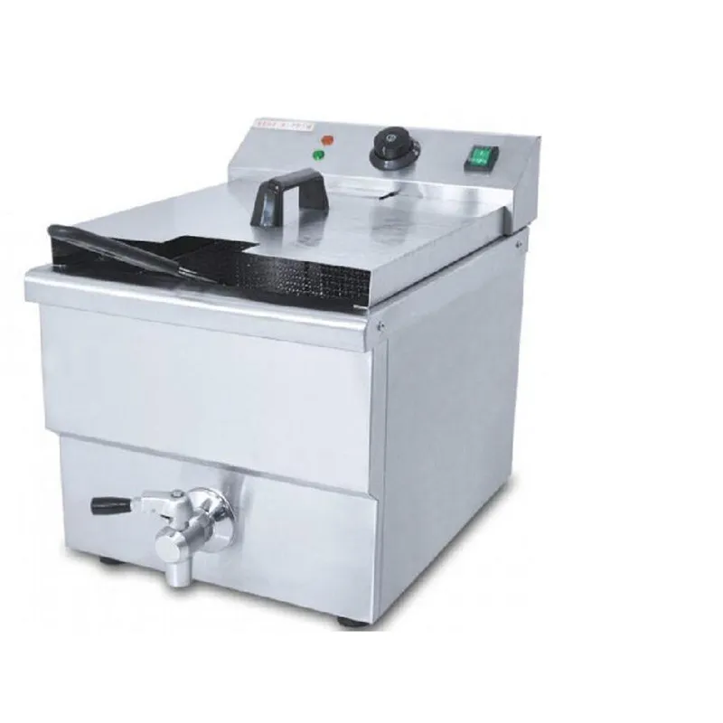 NEW Commercial Electric Chicken Deep Fryer/Electric Deep Frying Machine/Blast Furnace Single Cylinder Frying Pan