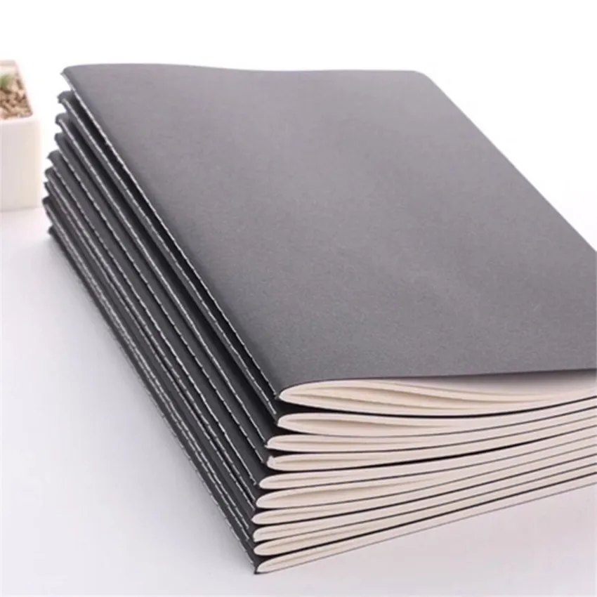 Blank Kraft Paper Notepads B5 Student Exercise Book 80 Sheets Cover Notebook Daily Notebooks Custom Logo A03