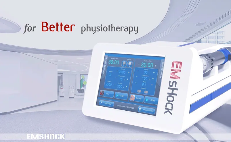 Kaphatech 2 i 1 elektrisk muskelstimulering Emshock Em Shock Wave Therapy Enhet för muskel smärtlindring