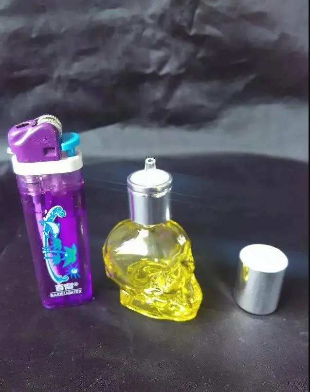 Lampa alkoholowa z kości czaszki, hurtownia Bongs Bonner Burner Rury wodne Rury wodne szklane rurowe platformy olejne palenie palenia